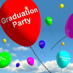 Image showing Graduation Balloons Showing School College Or University Graduat