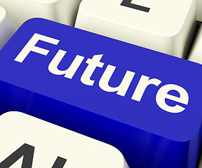 Image showing Future Key Showing Prediction Forecasting Or Prophecy