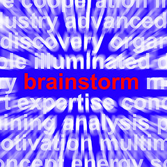 Image showing Brainstorming Word Meaning Creative Thinking And New Ideas