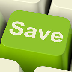 Image showing Save Computer Key As Symbol For Discounts Or Promotion