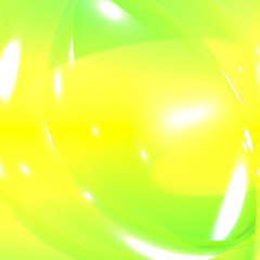 Image showing Fresh Yellow And Green Abstract Background Shows Vibrance And Vi