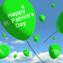 Image showing St Patrick's Day Balloons Showing Irish Party Celebration Or Fes