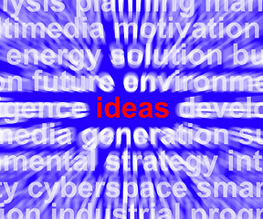 Image showing Ideas Word Showing Improvement Concepts Or Creativity
