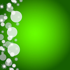 Image showing Green Bokeh Background With Blank Copy Space