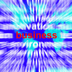 Image showing Business Word Representing Trade Partnership and Commerce