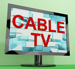 Image showing Cable Tv Showing Digital Media Television Entertainment