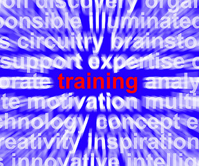 Image showing Training Word Showing Skills Learning From Seminar Or Instructio