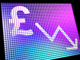 Image showing Gbp With Arrow Down Showing Depression Recession And Economic Do