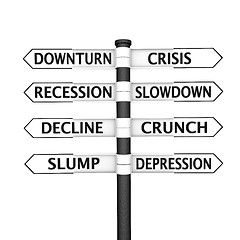 Image showing Crisis signpost