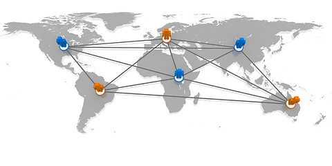 Image showing Connected world