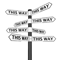 Image showing Choose your way