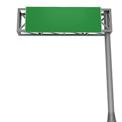 Image showing Blank highway signboard