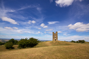 Image showing Broadway Hill with Broadway Tower