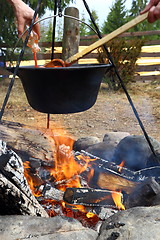 Image showing outdoor cooking