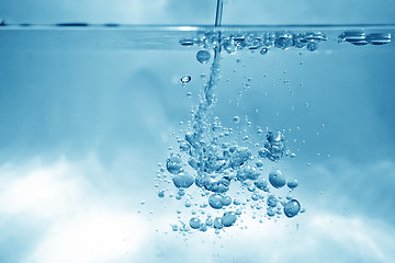 Image showing water bubbles background