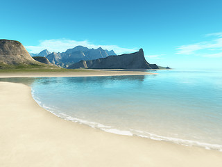 Image showing beach scenery background