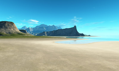 Image showing beach scenery background