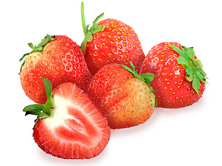 Image showing Fresh red strawberry