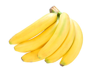 Image showing bunch of yellow fresh bananas