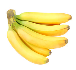 Image showing Bunch of yellow bananas