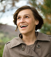 Image showing Portrait of a happy beautiful woman