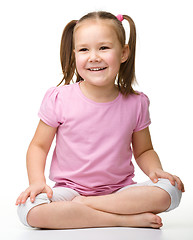 Image showing Portrait of a happy little girl