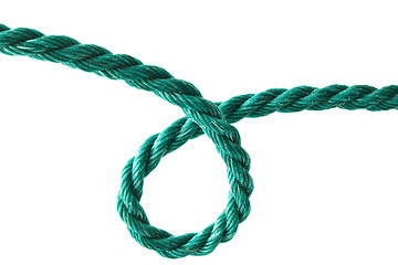 Image showing Green rope