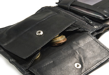 Image showing open black moneybag