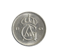 Image showing Swedish 50 ore coin