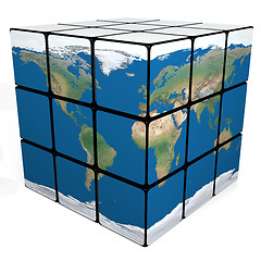 Image showing Earth cube