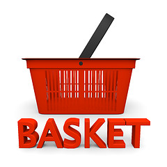 Image showing Shopping basket symbol