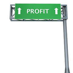 Image showing Profit signboard