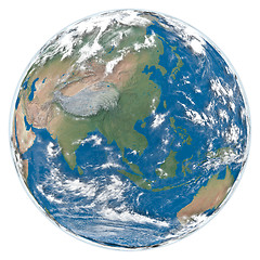 Image showing Model of Earth facing Asia