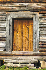 Image showing wooden door