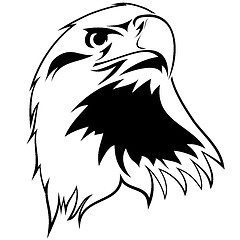 Image showing stylized image of an eagle