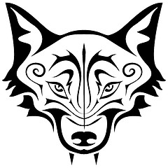 Image showing Black Wolf Tattoo