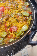 Image showing Almost finished paella