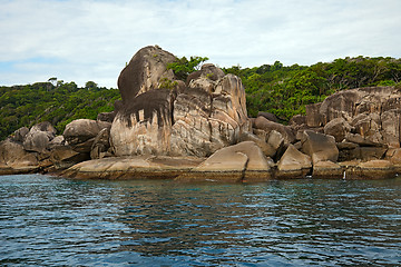 Image showing Rock in the ocean.