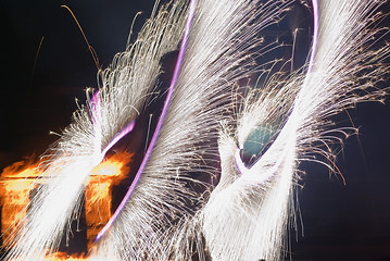 Image showing Fire show