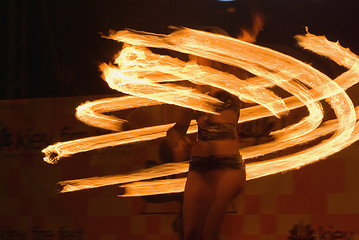 Image showing Fire show