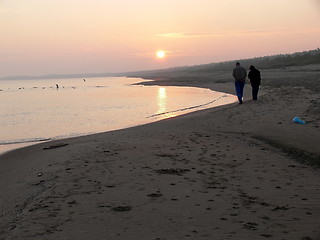 Image showing Two on the beach