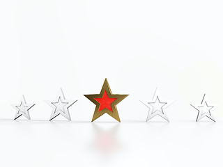 Image showing Five stars