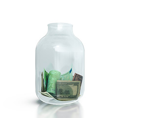 Image showing Jar of money