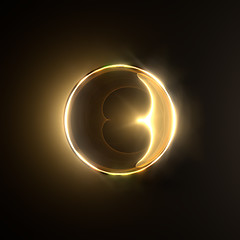 Image showing Golden shiny ring.