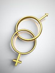 Image showing Male and female gender symbols.