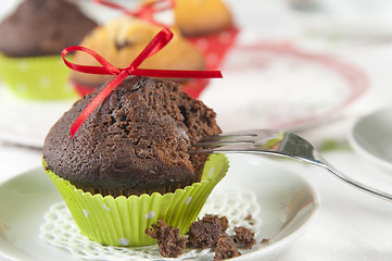 Image showing Chocolate muffin