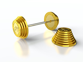 Image showing Coin barbell