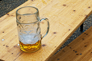 Image showing beer mug in rain