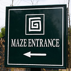 Image showing Maze Entrance