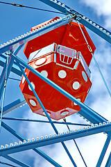 Image showing Ferris wheel against 